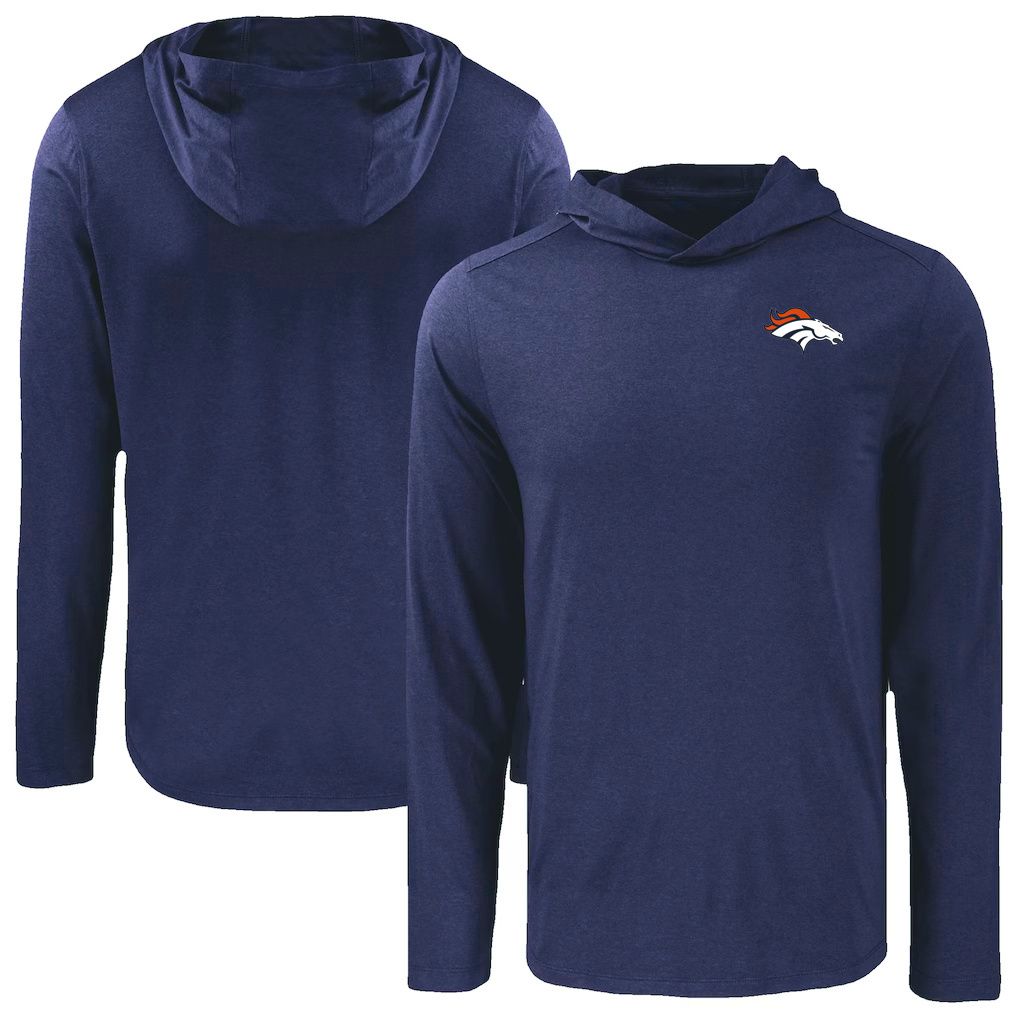 Men 2026 NFL Denver Broncos Hooded long sleeved T-shirt blue 06->nfl t-shirts->Sports Accessory